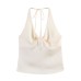 Texture Strapless Neckline Top for Women