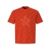 Star full digital print washed and worn short sleeves