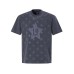 Star full digital print washed and worn short sleeves