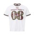 Short sleeves with alphanumeric printing