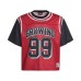 Fake two piece spliced basketball jerseys with wind speed dry short sleeves