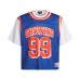 Fake two piece spliced basketball jerseys with wind speed dry short sleeves