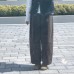 Solid Color High-Waisted Elastic Waist Wide Leg Ankle-Length Grandma Ballo