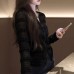 Elegant Lace Zippered Fitted Long Sleeve Women's Top with Round Neck in Black