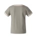 Fake two short sleeved front shoulder studded tops