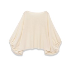 solid color long sleeve round neckline knit top