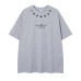 Embroidered short sleeves with letters Embroidered short sleeves with letters