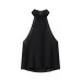 Chic Butterfly Knot Neckline Halter Top for Women