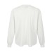 Character letter printed round neck long sleeved shirt