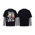 Anime printed fake two-piece long sleeve
