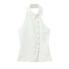 Elegant Satin Texture Flip Cover Off-Shoulder Top for Women