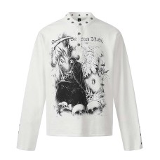 Skeleton Mystery Man Printed Long Sleeve