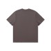 Retro style short sleeved letter printed round neck top