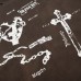 Splicing letter pattern printed fake two long sleeves