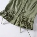 Style  Solid Color Short Sleeve Round Neck Decorative Top