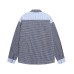 Cartoon Dog Letter Heavy Embroidery Grid Splicing Long Sleeve