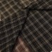 Grid contrasting color splicing with rough edges long sleeves