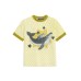 Wave dot printed whale print sports top