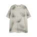 Spray dye used dirty short sleeved t-shirt