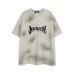 Spray dye used dirty short sleeved t-shirt