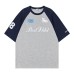 Splicing color blocked shoulder short sleeved T-shirt Splicing color blocked shoulder short sleeved T-shirt