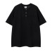 Half button pullover short sleeved shirt