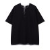 Fake two short sleeved T-shirts