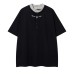 Fake two and a half button short sleeves