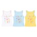 Dopamine colored bow U-neck tank top for women