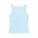 Dopamine colored bow U-neck tank top for women