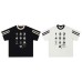 Digital printed round neck short sleeved T-shirt