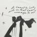 Character letter printed short sleeved t-shirt