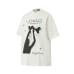 Character letter printed short sleeved t-shirt