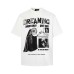 Character letter printed short sleeved t-shirt