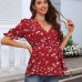 V-neck waistband tied top