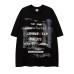 Graffiti splashed ink letters loose short sleeves