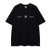 Simple Embroidered Letter Loose Short Sleeve