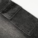 Used washed denim workwear shorts