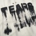 Graffiti ink splatter dirty loose fitting short sleeved shirt