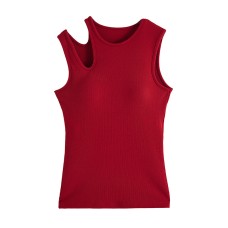 Hollow-out Shoulder Strap Design Wearable Slim Fit Versatile Inner Top Hollow-out Shoulder Strap Design Wearable Slim Fit Versatile Inner Top
