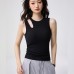 Hollow-out Shoulder Strap Design Wearable Slim Fit Versatile Inner Top