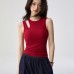Hollow-out Shoulder Strap Design Wearable Slim Fit Versatile Inner Top