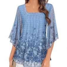 Square neck loose top