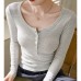 Slim Fit Long Sleeve Crew Neck Top Inner Layer or Outer Wear