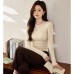 Premium Muslin Cashmere Long Sleeve Female Inner Layer Top Premium Muslin Cashmere Long Sleeve Female Inner Layer Top