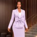 Collar deep V-neck long sleeved suit jacket Collar deep V-neck long sleeved suit jacket