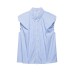 French style loose puff sleeve shirt