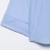 Striped hidden button pocket embellished short shirt