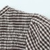 Small plaid bubble sleeve honeycomb top Small plaid bubble sleeve honeycomb top