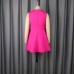 Round neck sleeveless dress